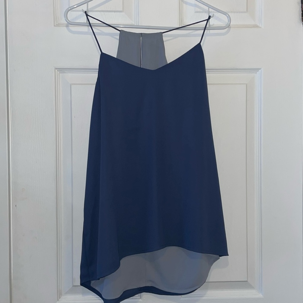Express reversible strappy tank top blue grey